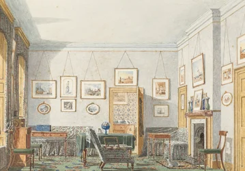 Habitación de George James Drummond en Oxford, 1853